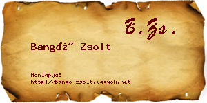 Bangó Zsolt névjegykártya